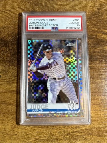 2019 Topps Chrome - Aaron Judge #100 X-Fractor PSA 10