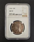 1964 JFK HALF DOLLAR AU53 NGC