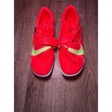 Nike Rival Jump Track Field Spikes Mens 9.5 Bright Crimson Volt DR2756-600