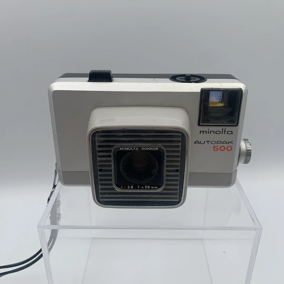 Cámara fotográfica retro Minolta Autopak 500 126 1966 - con correa. Sin probar Foto 2 de 4
