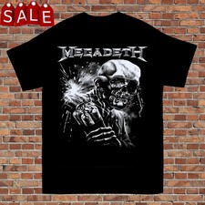 Megadeth Cotton Black Unisex Short Sleeve T- Shirt Gift For Fans S-4XL