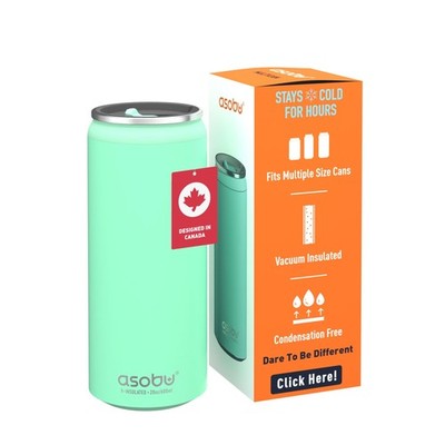 Asobu Sports Multi Can Cooler 12 16 oz Mint Beverage Insulator