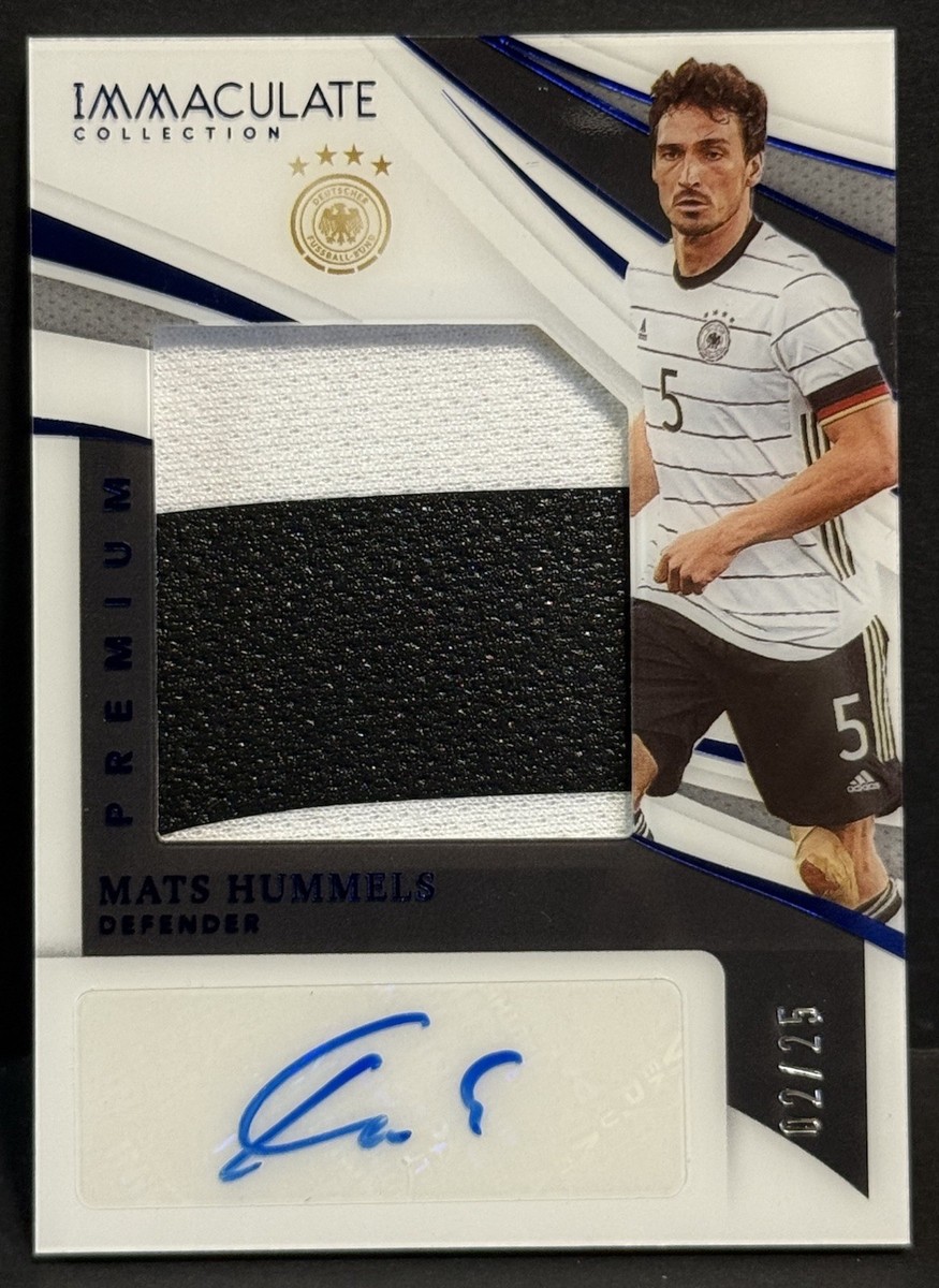 2021 Panini Immaculate Germany Mats Hummels 2-Color Patch Auto