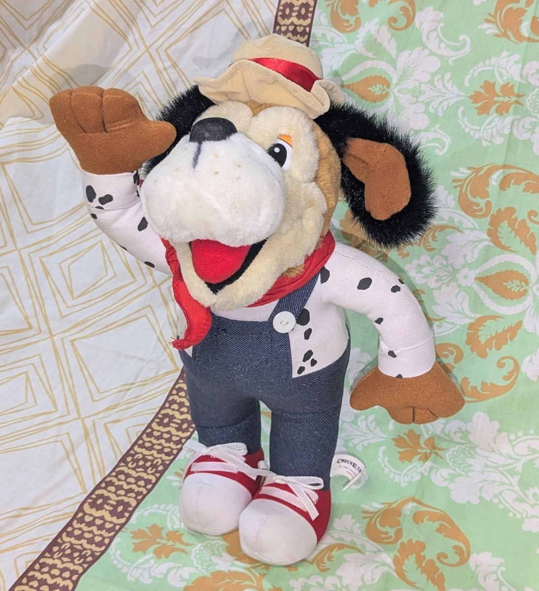 Chuck E Cheese JASPER T JOWLS vtg PLUSH dog ShowBiz Pizza 1996 15