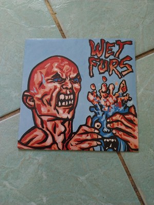 45 T 7'' WET FURS 3 TITEL IM BETT LES BABÉS 1991 BORDEAUX (MIT EINLAGE)