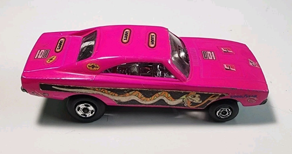 ミニカー MATCHBOX 1970 Superfast DODGE CHARGER MK Matchbox Superfast #70 Pink Dodge Charger Dragster 1/64 Diecast
