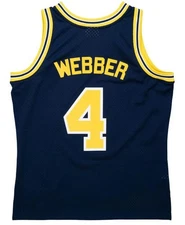 Chris Webber Michigan Wolverines Navy 1991 Throwback Swingman Jersey