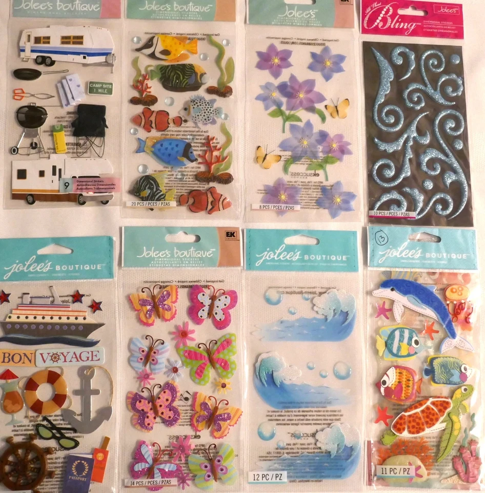 HUGE LOT OF 155 PACKS BY JOLEE'S ONLY! SO MANY THEMES NO DUPLICATES ! - Image 4 of 4