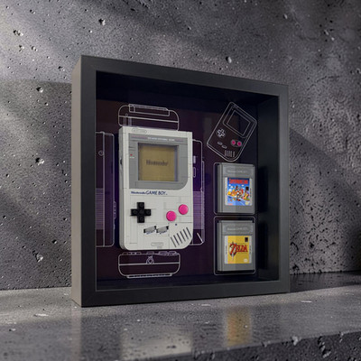 Display Rahmen für LEGO  Game Boy 72046 Super Mario 27cm Kofferständer
