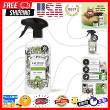 Pet-Pourri Purrfectly Bamboo 16oz Spray - Safe  Effective for Homes with Cats