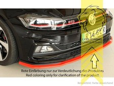 Rieger Frontspoiler Spoilerlippe Spoiler für VW Polo AW GTI R Line schwarz matt