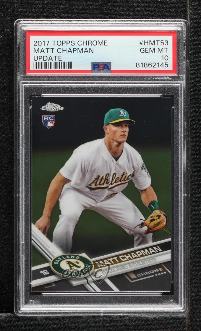 2017 Topps Chrome Update Target Exclusive Matt Chapman #HMT53 PSA 10 GEM MT 19n6