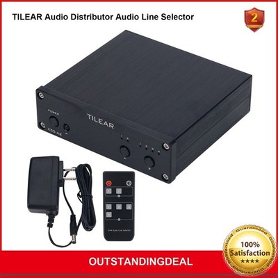 TILEAR Audio Distributor Audio Line Selector 2 IN 4 OUT and 4 IN 2 OUT XZD-A2 *t