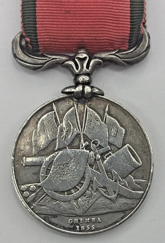1855 OTTOMAN EMPIRE TURKEY CRIMEA ORIGINAL SILVER MEDAL ITALY SARDINIAN ISSUE