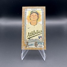 2025 Topps Allen & Ginter Nick Kurtz Mini Gold border 296 (RC) Oakland Athletics