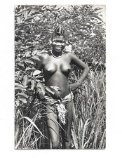 Cpsm BLACK AFRICA - Young Girl of the Forest.