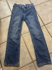 Abercrombie Kids Slim Straight 7/8 Denim Blue Jeans 5 Pocket Medium Wash