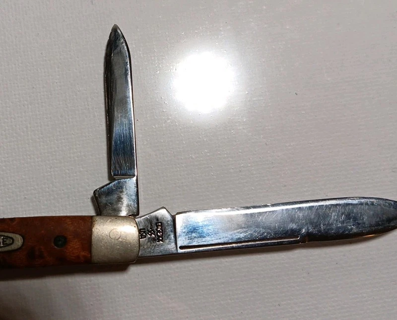 CUCHILLO JACK VINTAGE CASE XX EE. UU. BIRDSEYE ARCE GUNSTOCK BONITO 7215 SS Foto 3 de 4