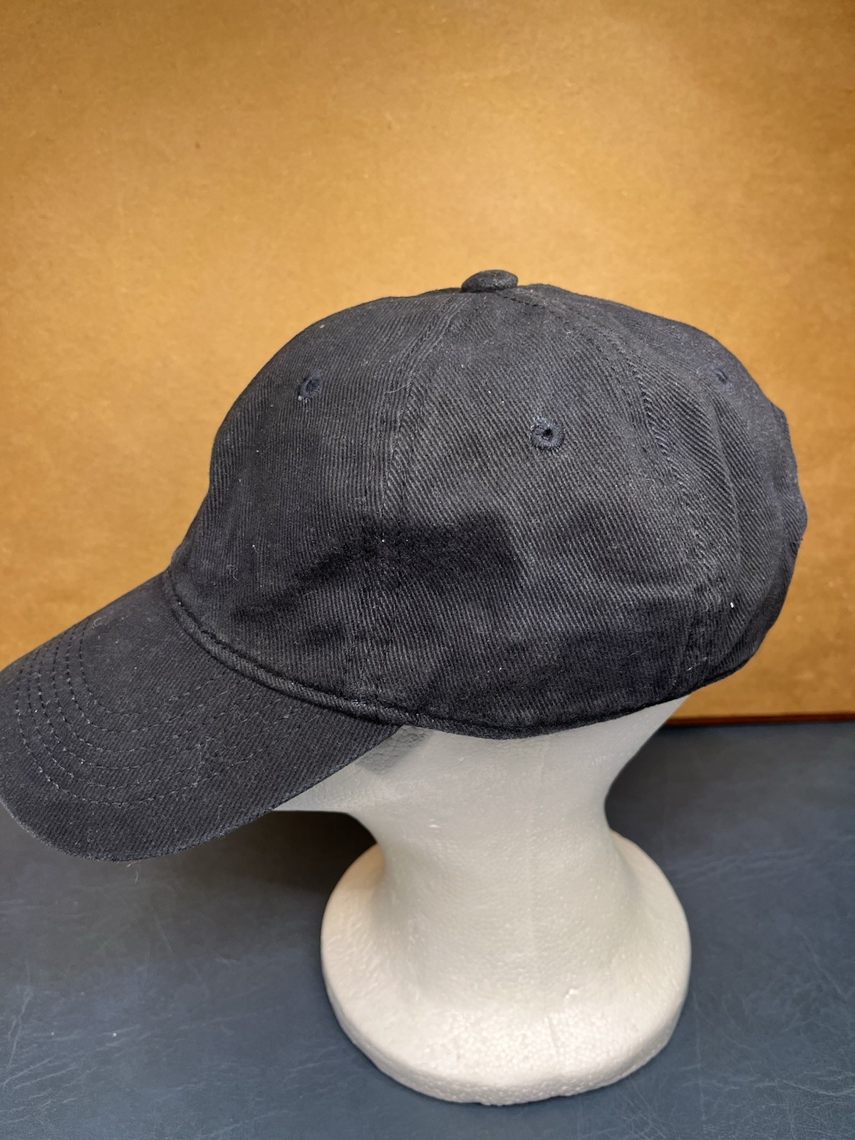 Brandy Melville Plain Blank Solid Black Strapback… - image 4
