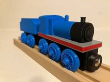 Cobalt The Blue Steam Engine - Wooden Railroad Compatible 3d Print
