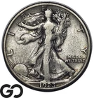 1923-S Walking Liberty Half Dollar, Key Date, Fine+