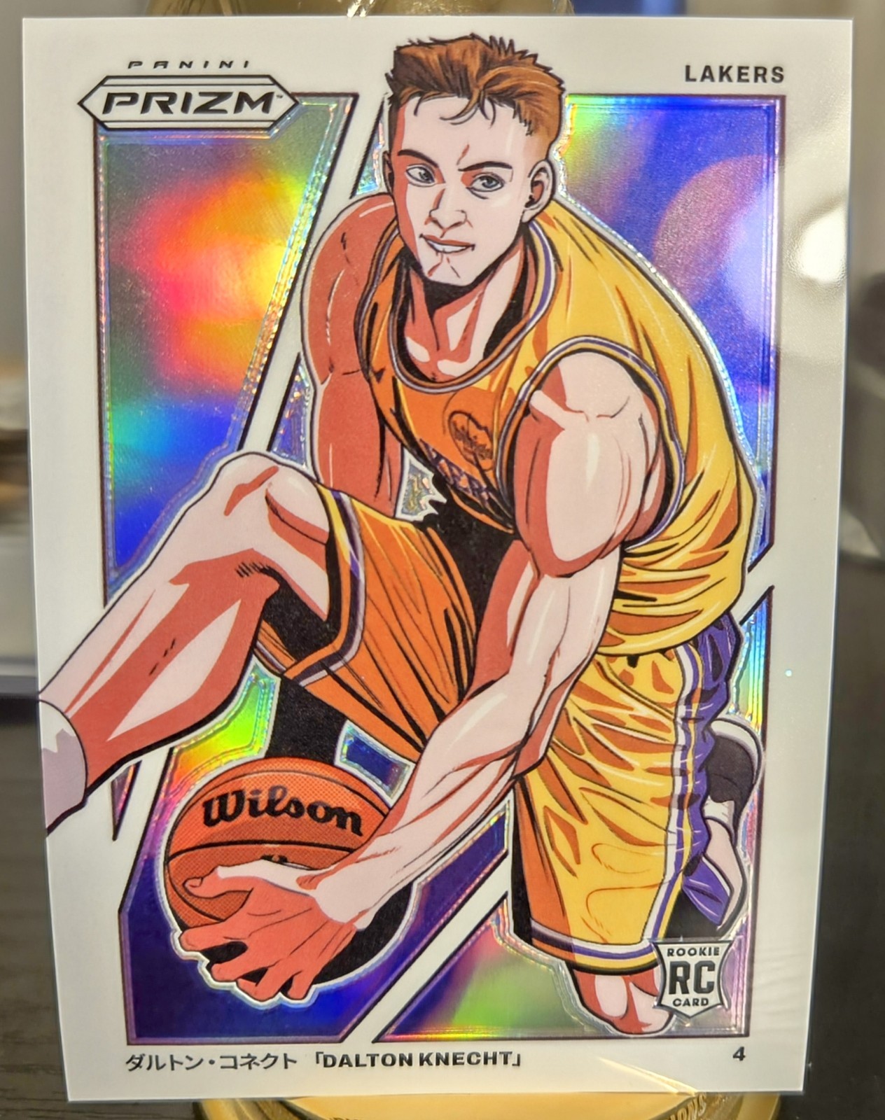 Dalton Knecht- 2024-25 Panini Prizm Rookie Manga #17 SSP Case Hit LA Lakers