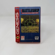 Super Battleship Sega Genesis Cardboard Box Complete CIB Tested Working