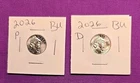 2026 P & D Emerging Liberty Dimes "BU"  In Coin Flips! **FREE SHIPPING**#wj506