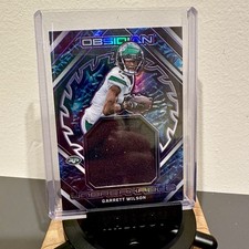 2023 Panini Obsidian Garrett Wilson Unbreakable Jersey Patch /75 SP NY Jets Rare
