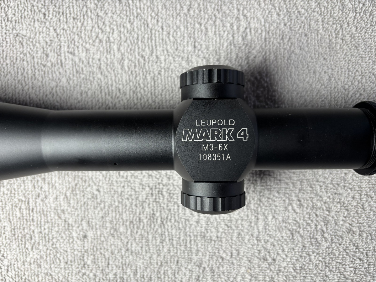 Leupold Mark 4 M3 6X Fixed Power Tactical Riflescope - Mil-Dot