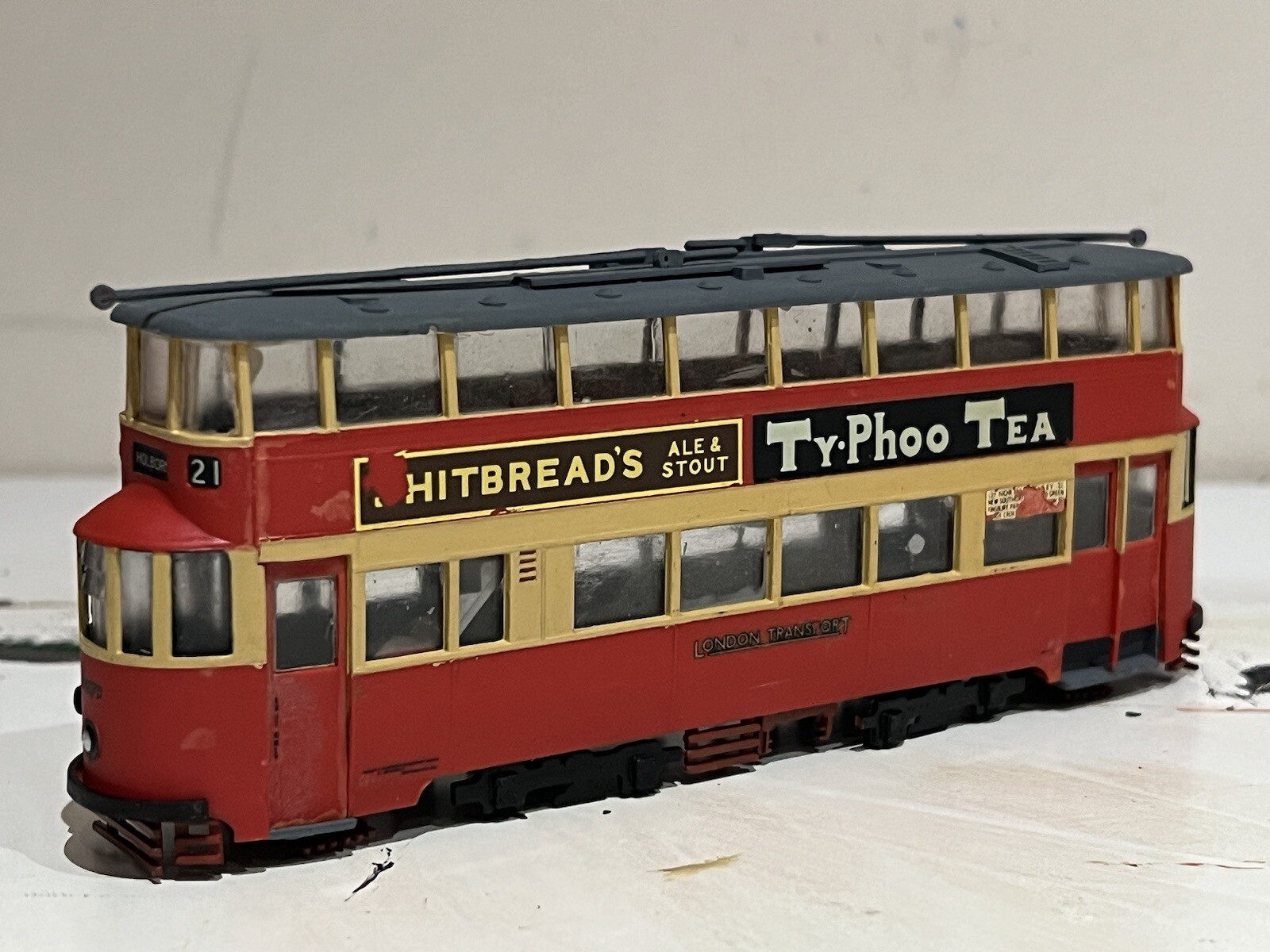 Tower Trams OO Gauge Plastic Kit Built London Feltham Tram Model No Motor eBay