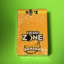 FREE GIFTS🎁Hemp🍁Zone Banana🍌75 High Quality Natural Herbal Rolling Papers💨♨️