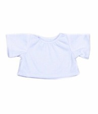 White t-shirt Teddy Bear clothes outfit to fit 8" - 10" 20cm bears and animals