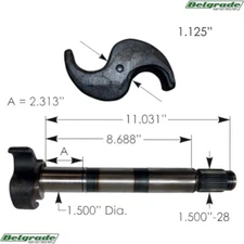 125.281102.01 Camshaft LH Replaces Hendrickson S233471L S246361L