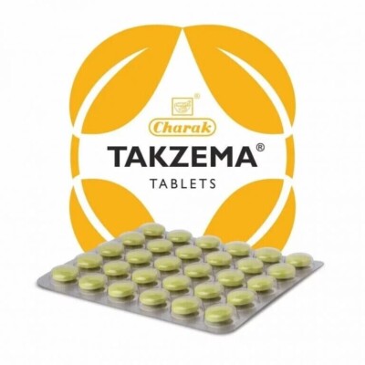 Pack of 5 - Charak Pharma Takzema Tablets - 30 Tablets Each Free Shipping