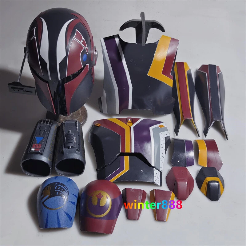 Ahsoka Sabine Wren Star Wars Full Body Armor Helmet FRP Cosplay Prop Armour Gift - Image 3 of 4