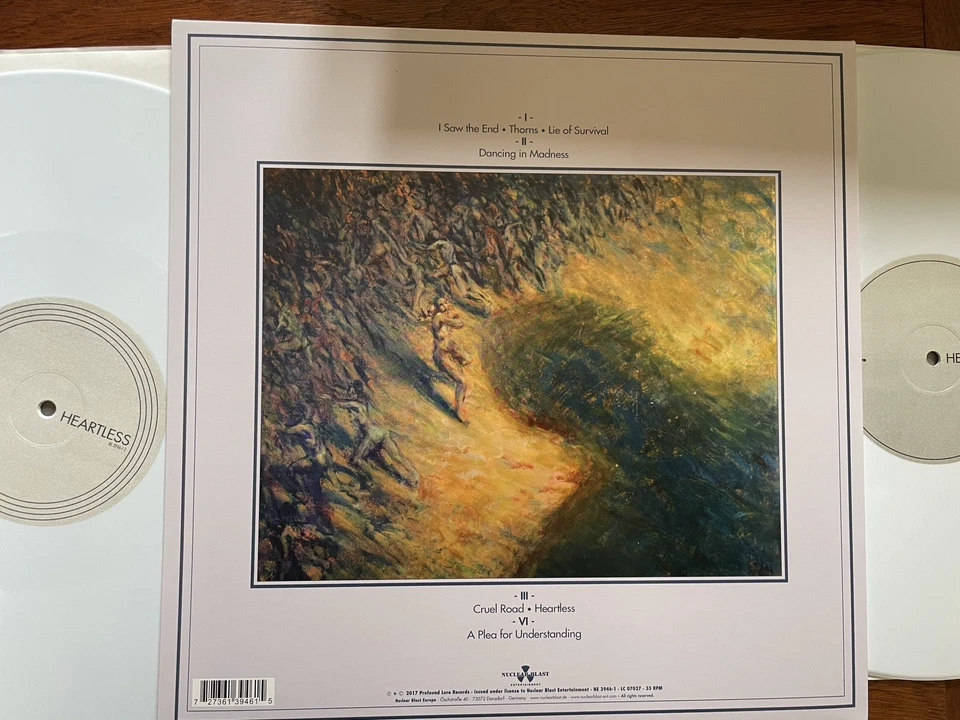 Pallbearer "Heartless" 2 LP limited white vinyl MINT Nuclear blast 2017 original - Photo 4/4