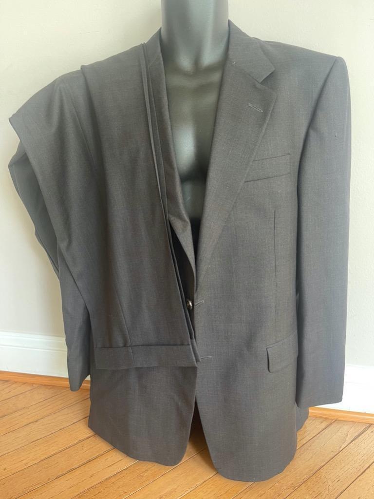 Hickey Freeman brown grid suit size 40r - image 1