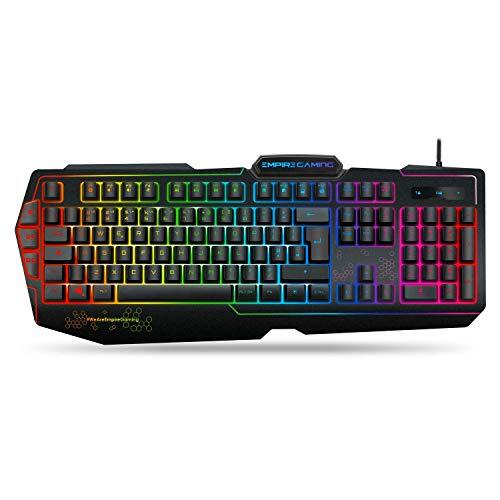 EMPIRE GAMING - K900 Gaming Keyboard QWERTY- 105 Semi-mechanical keys -9-mode...