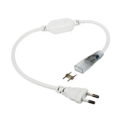 MARKENLOS CLE Netzteil Einspeiser für LED Stripe Schlauch 50m 230V 5050 LEDs weiß inkl Eur