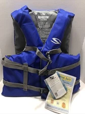 Stearns Adult Oversize USCG Approved (Type III PFD) Life Jacket Blue/Grey