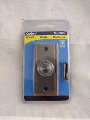 Thomas & Betts Carlon DH1637L Solid Brass Satin Finish LED Doorbell (T101)