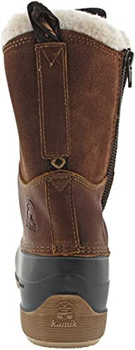 Kamik Women's Simona Waterproof Winter Boots - Genuine Leather, Heat-MX Insulation, Comfortable To -20°C, Size 9 Medium - View #4