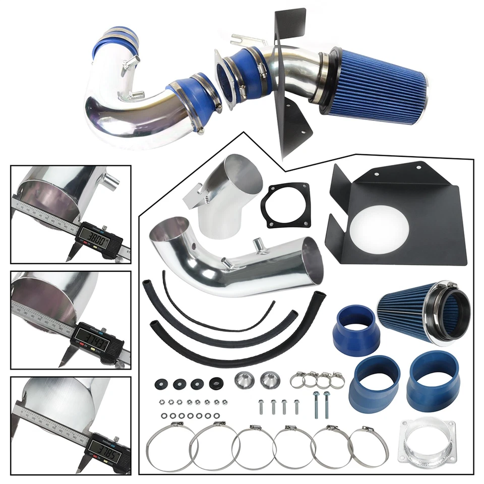 Kit de admisión de aire frío filtro para Ford Expedition F150 F250 Lobo Lincoln Navigator Foto 3 de 4