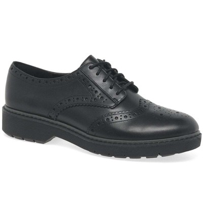 clarks grey brogues