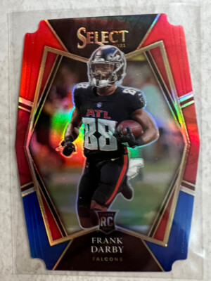 2021 Select Frank Darby R/C Premier Level Red/Blue Die Cut