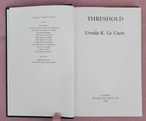 Threshold by Ursula Le Guin, Hardcover, 1980, Ex-Library - Picture 6 of 22