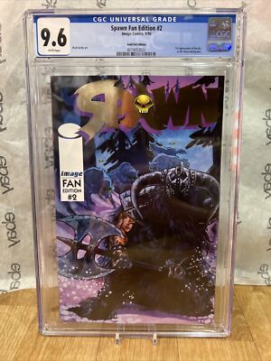 Spawn Fan Edition #2 CGC 9.6 1996 Gold Logo Variant Cover McFarlane K21 Amricons