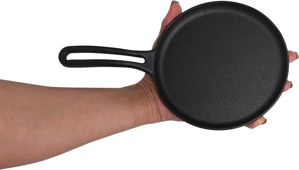 Mirro Cast Iron Skillet 6.5'' Pre-seasoned Oven Safe Indoor Outdoor Griddle - Image 3 of 4