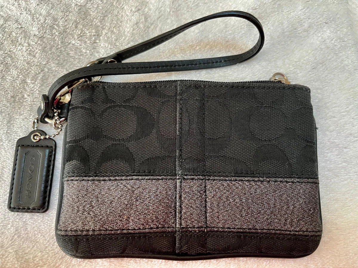 Black and gray coach wristlet Clearance